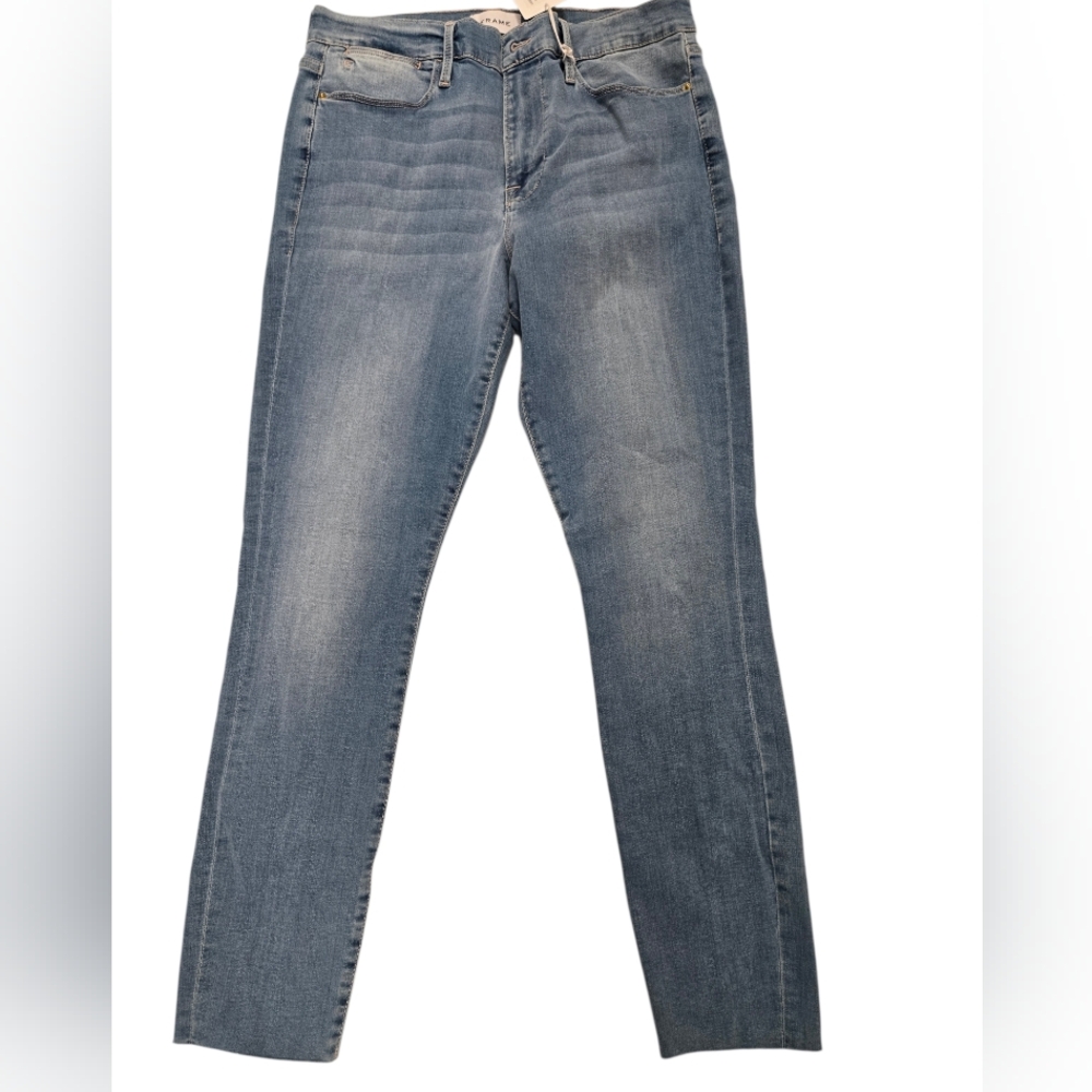 NWT‎ Frame Le High Skinny Raw Hem After Jeans NWT Size 32/ 12